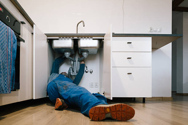 Professional Emergency Plumber technician working in Wittman, MD